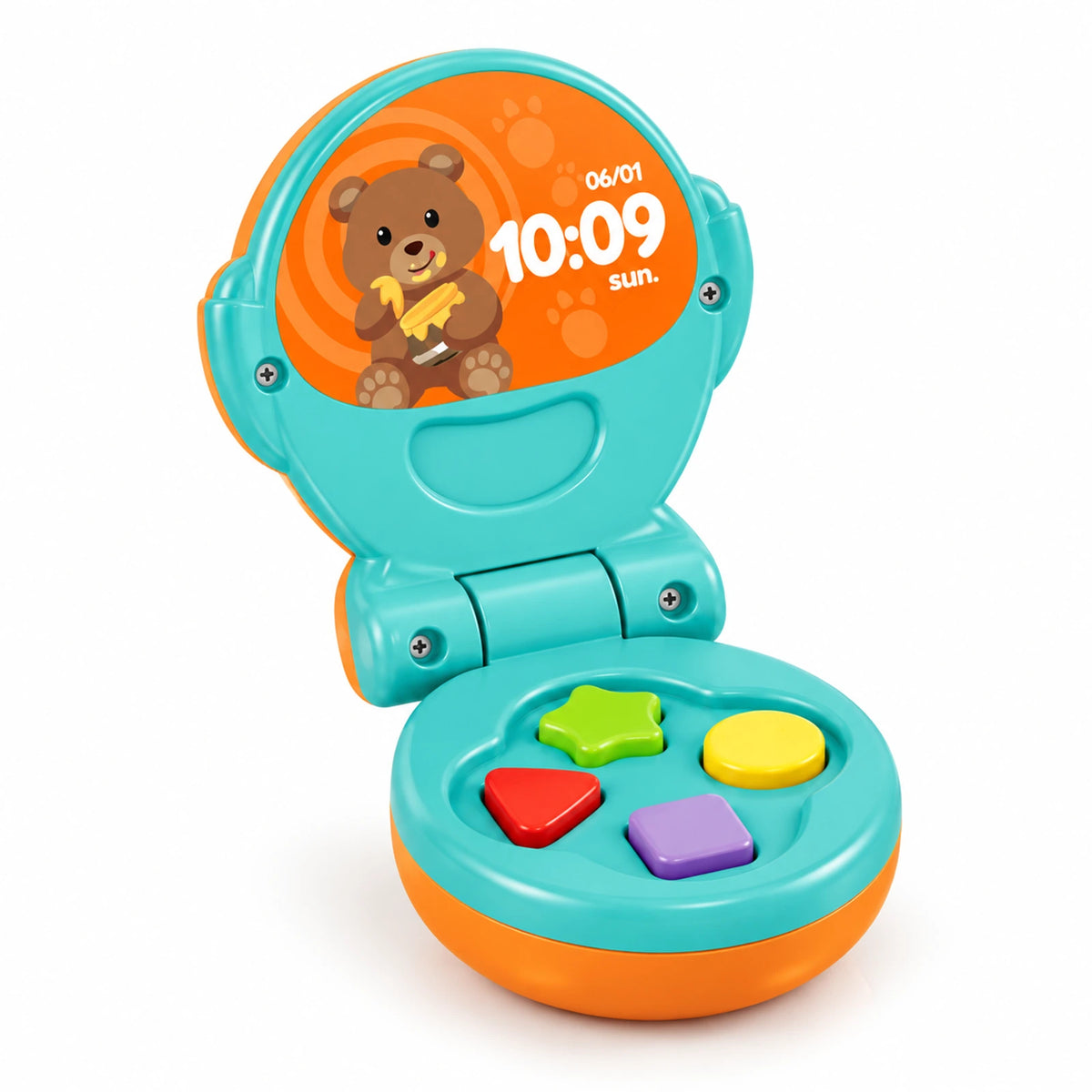 Musical Flip Phone Toy with Colorful Buttons