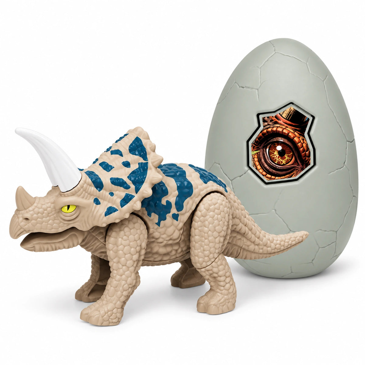 Take-Apart Triceratops Egg Toy with Lights and Sound