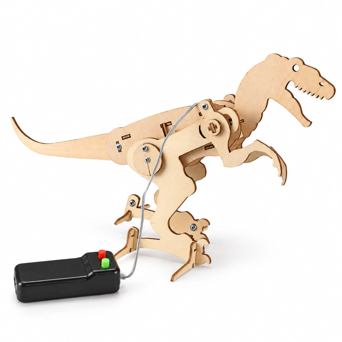 Wooden T-Rex Building Kit with Wired Controller