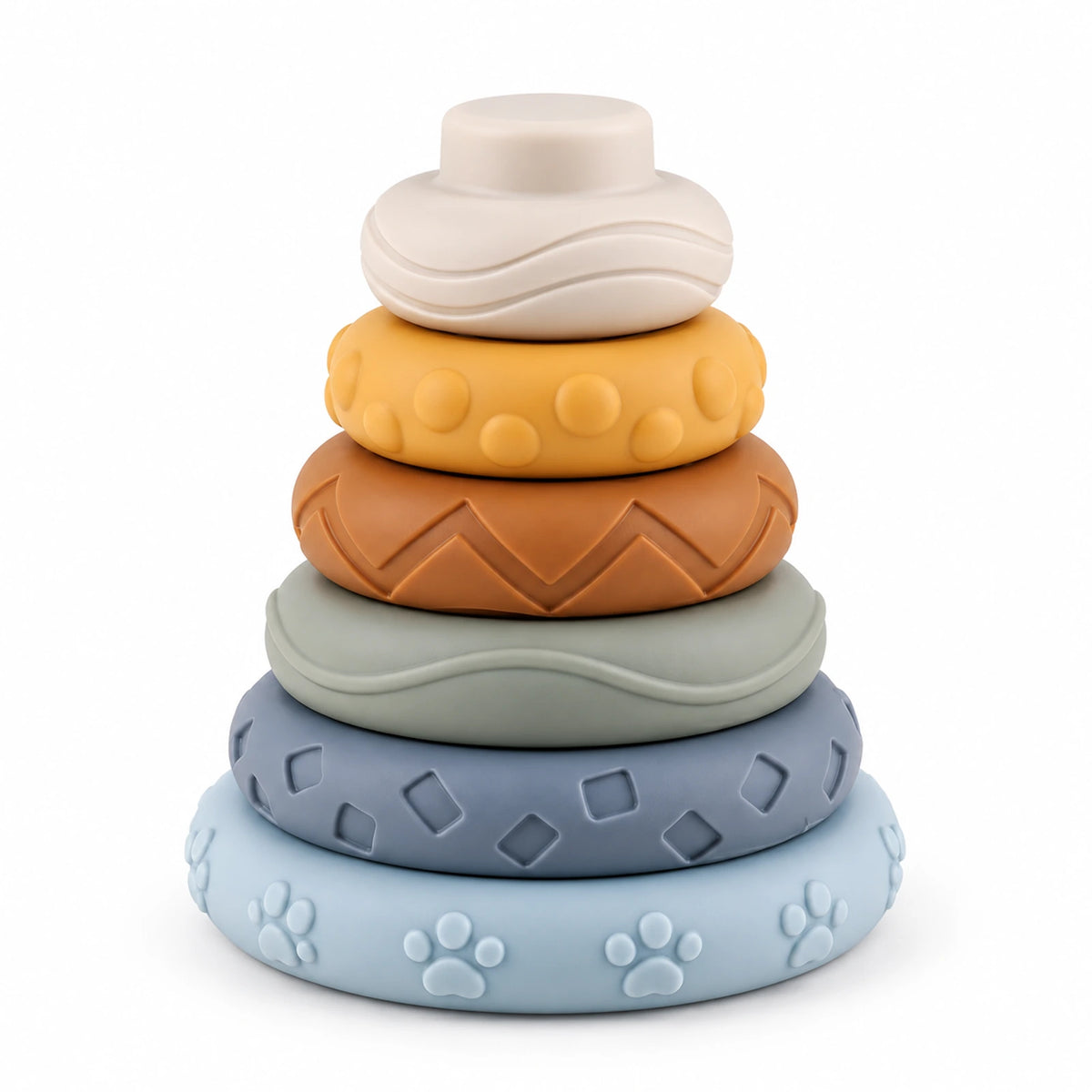 Textured Stacking Rings for Babies