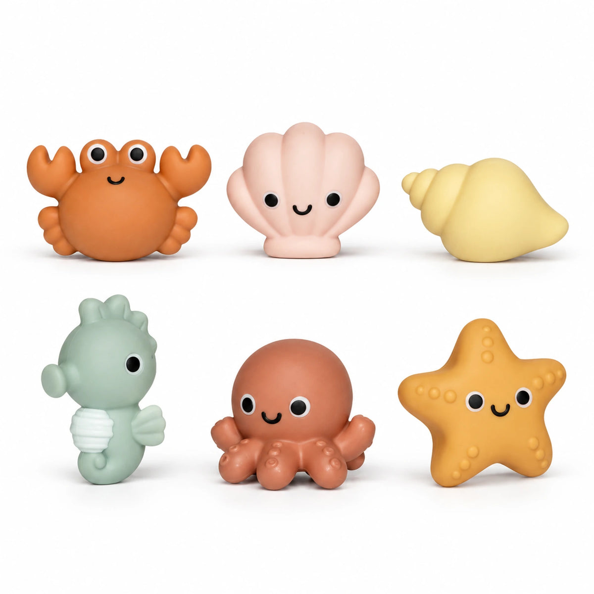 Ocean Animal Bath Toy Set with Scoop Net