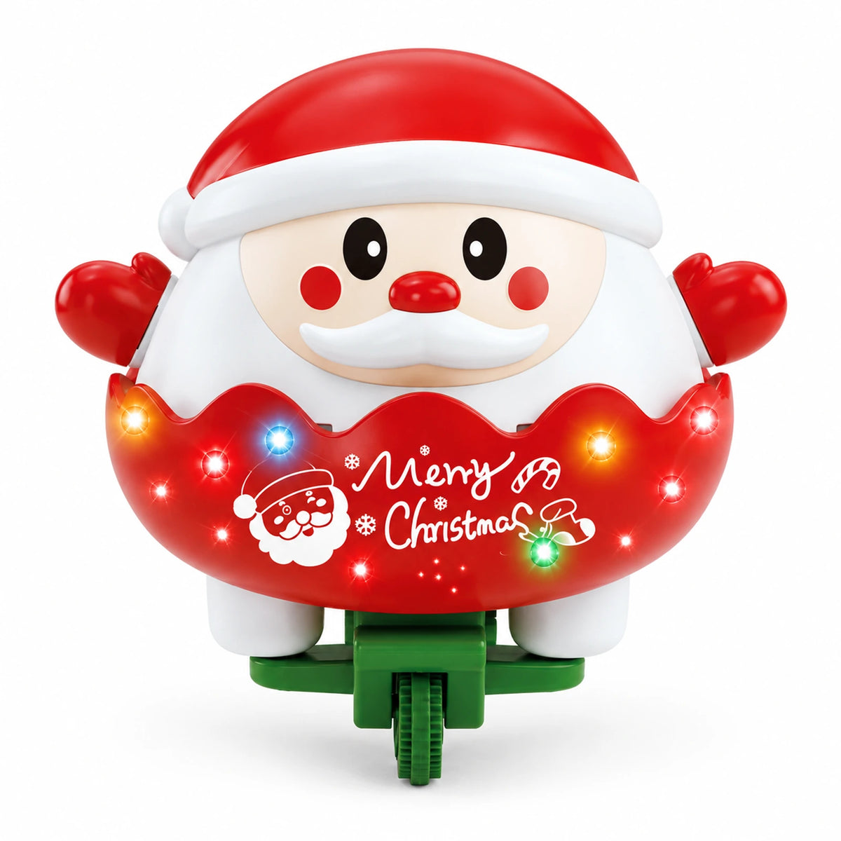 Balancing Santa Track Toy with Lights and Music