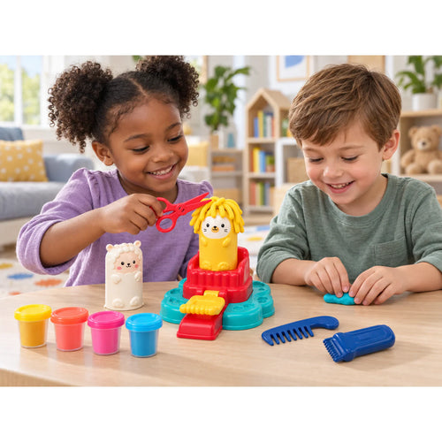 21 PCS Little Stylist Play Dough Hair Salon Set