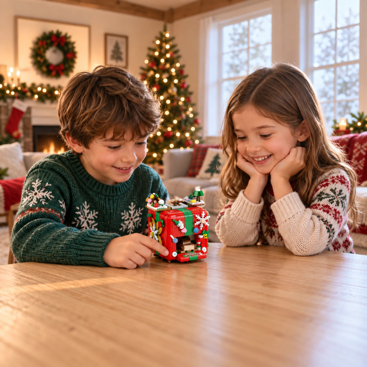 527-Piece Christmas Gift Box Building Set