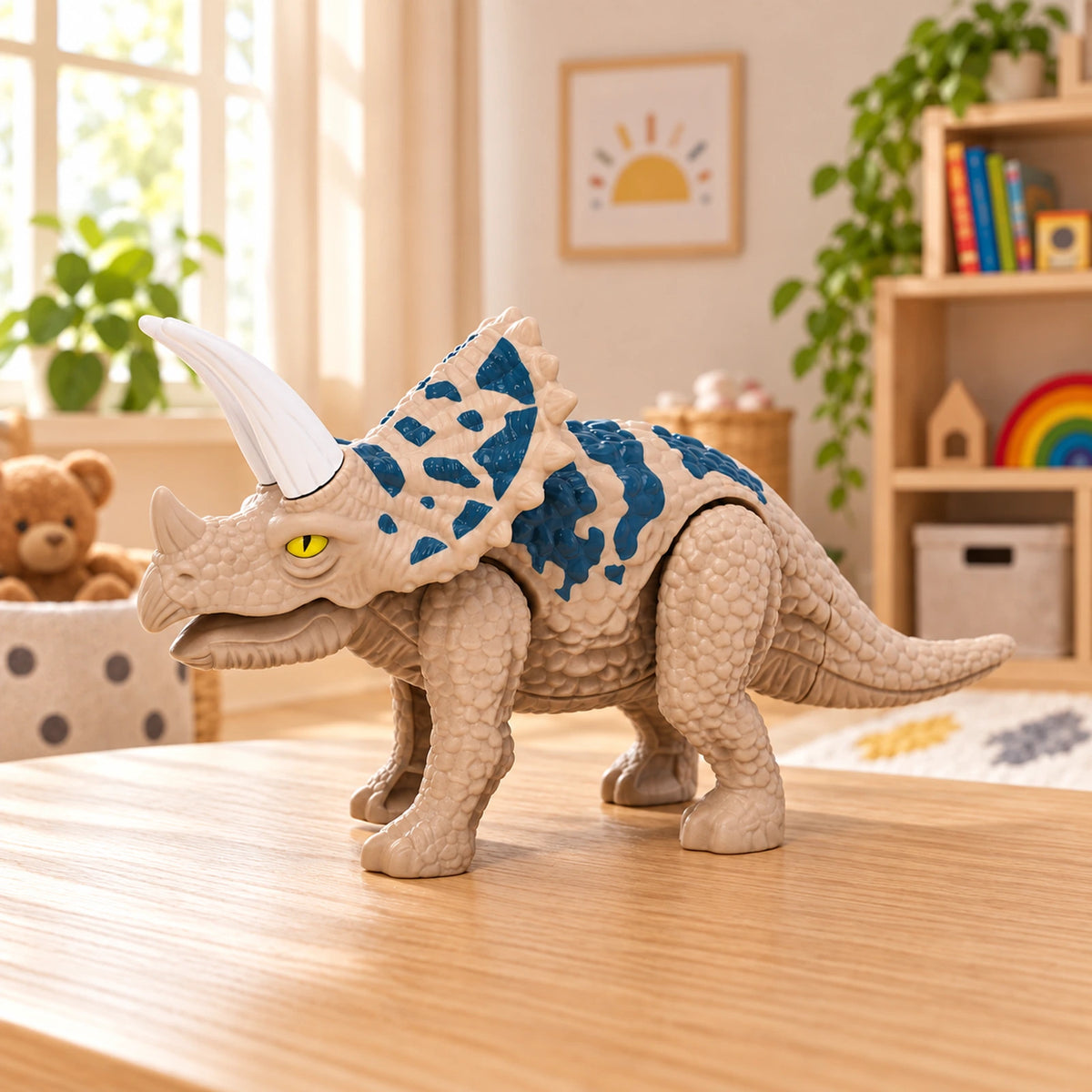 Take-Apart Triceratops Egg Toy with Lights and Sound