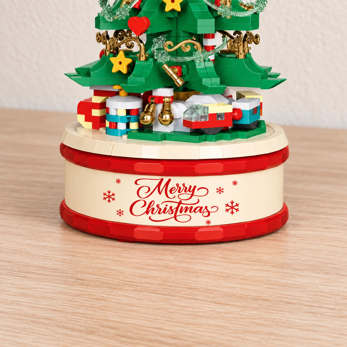 683-Piece Light-Up Musical Christmas Tree Building Set