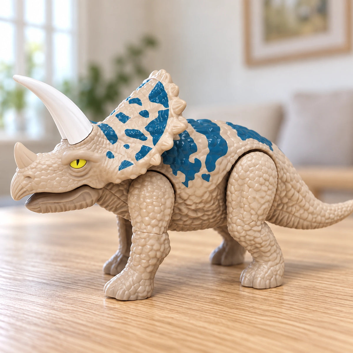 Take-Apart Triceratops Egg Toy with Lights and Sound