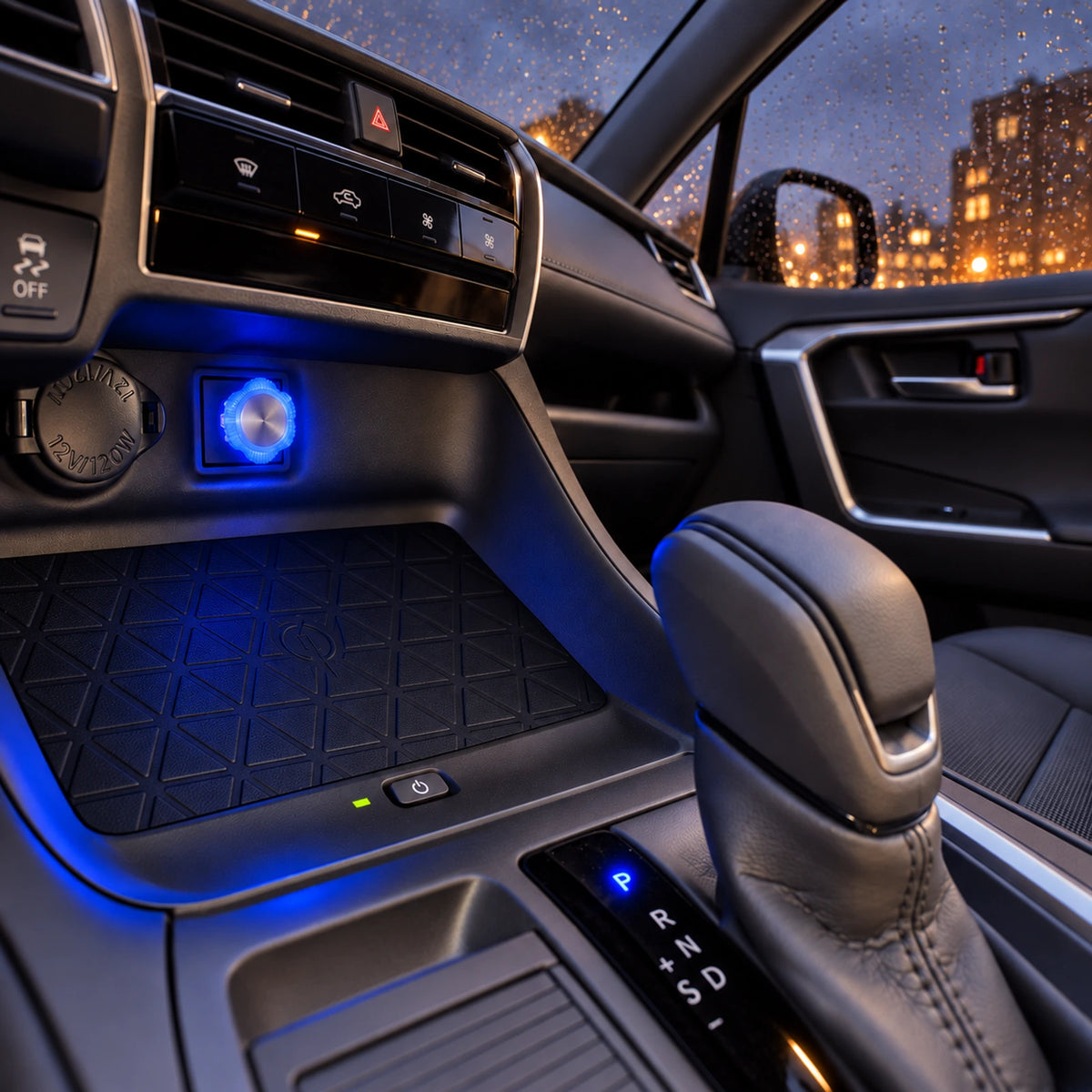 Floral USB Car Ambient Light – 7-Color LED