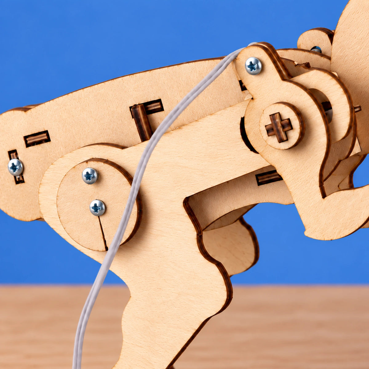Wooden T-Rex Building Kit with Wired Controller