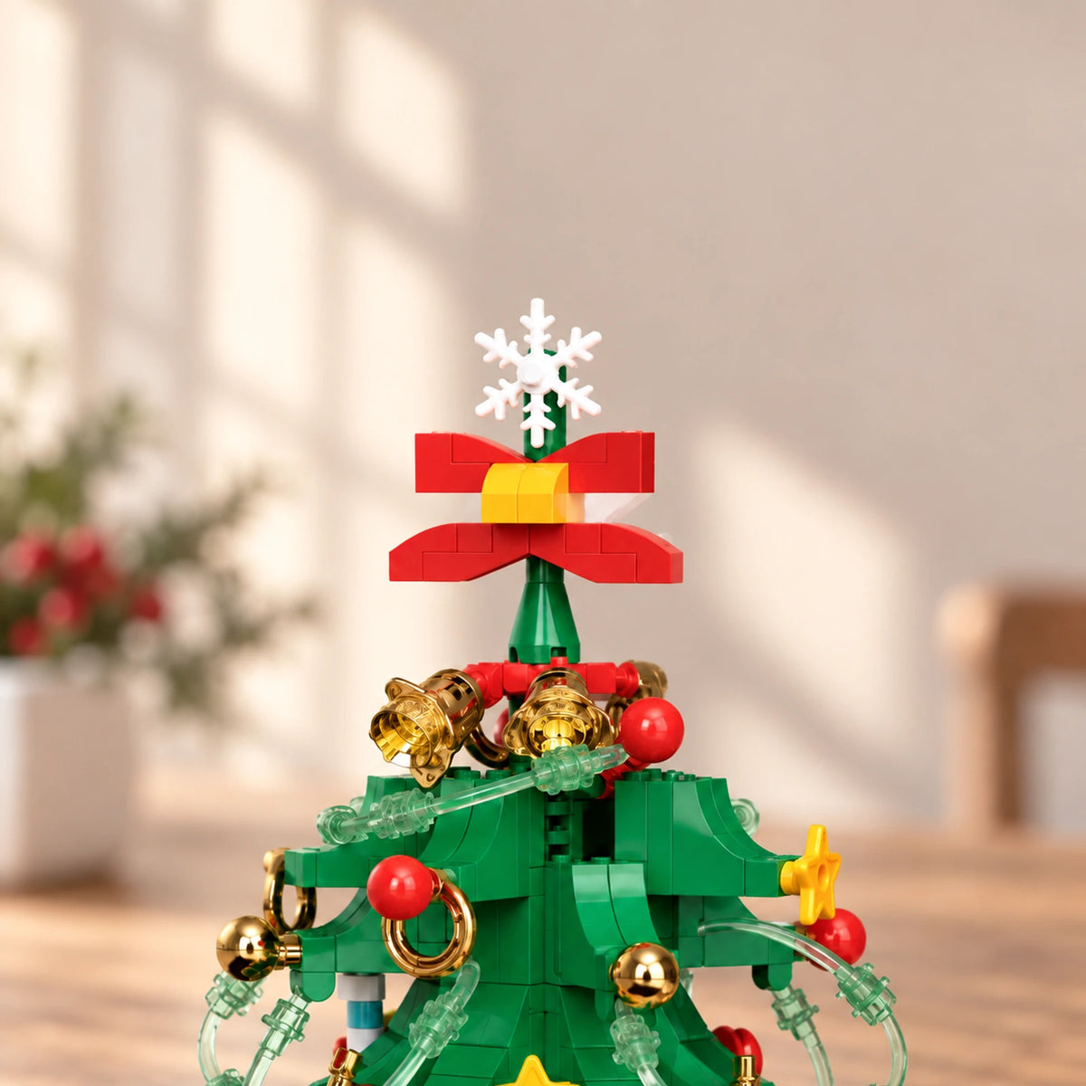 683-Piece Light-Up Musical Christmas Tree Building Set