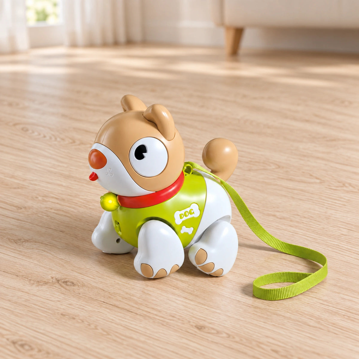 Walking Puppy Toy with Leash, Lights and Music