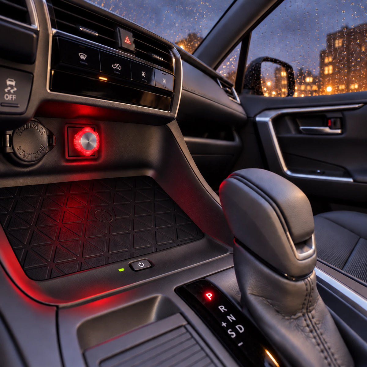 Floral USB Car Ambient Light – 7-Color LED