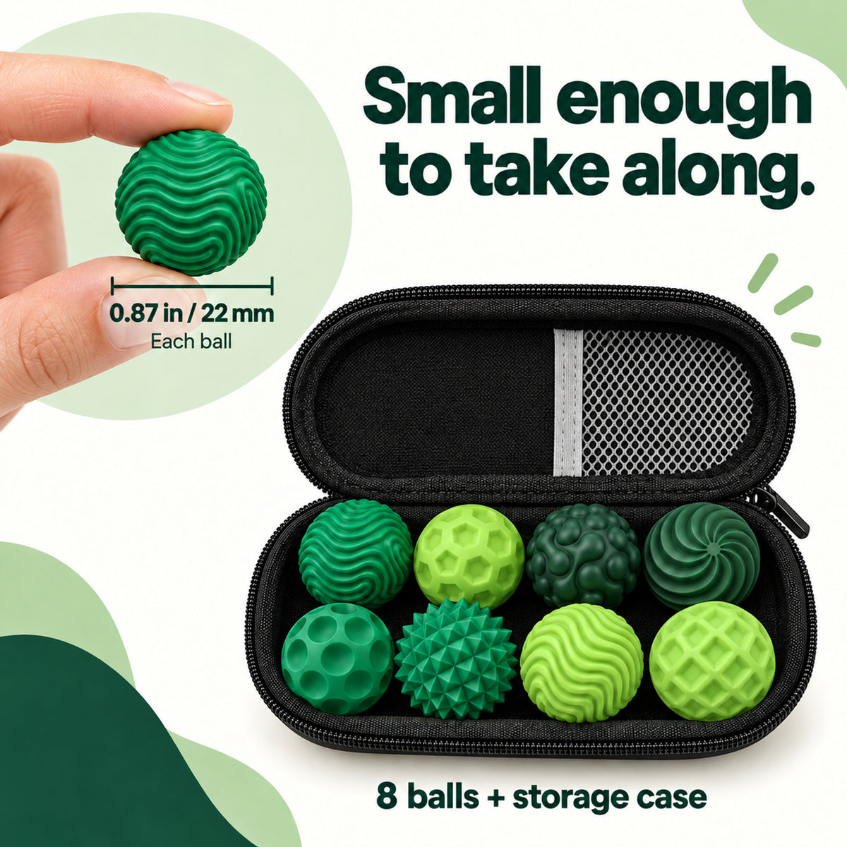 Magnetic Fidget Balls — 8-Piece Set