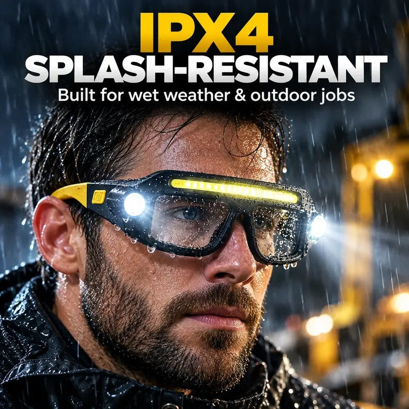 rechargeable sensor glasses light, hands-free led work lamp - view 12