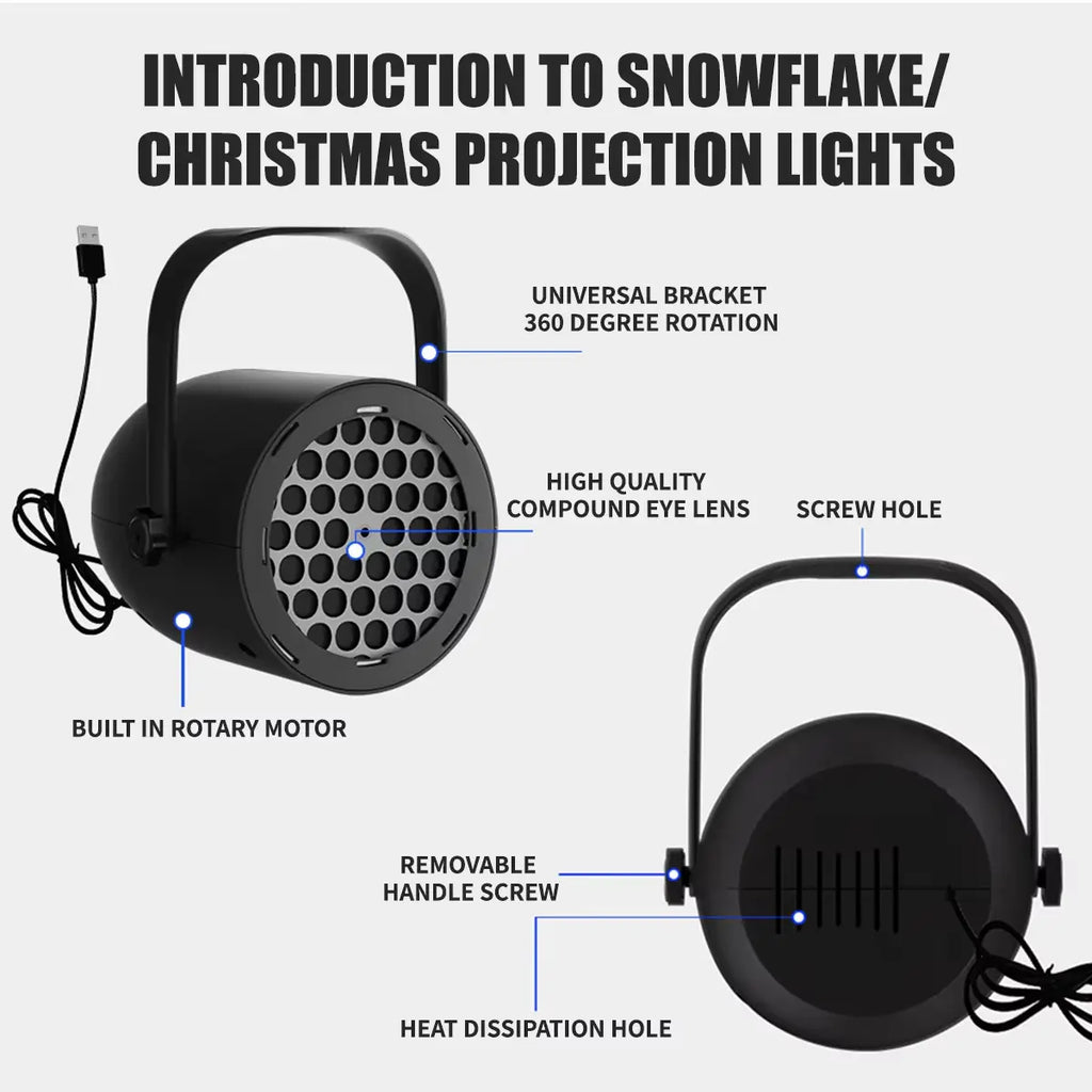LED Christmas Projector Light Holiday Party Decoration