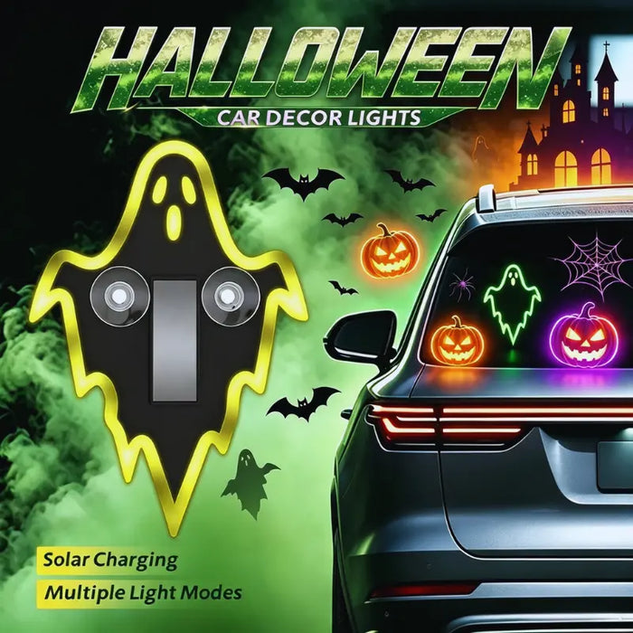 2pcs Halloween Solar Powered LED Neon Light Eco Friendly