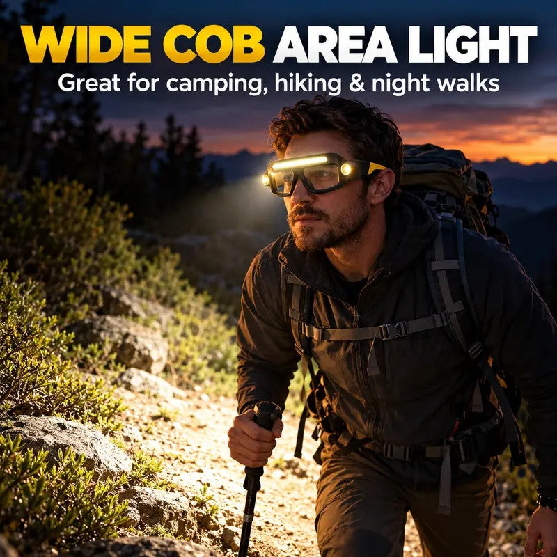 rechargeable sensor glasses light, hands-free led work lamp - view 11