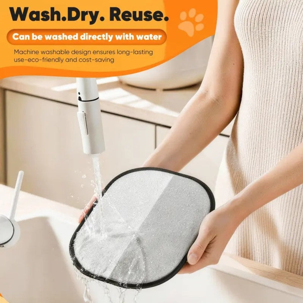 Pet Hair Remover Glove, Reusable Grooming Mitt for Cats & Dogs