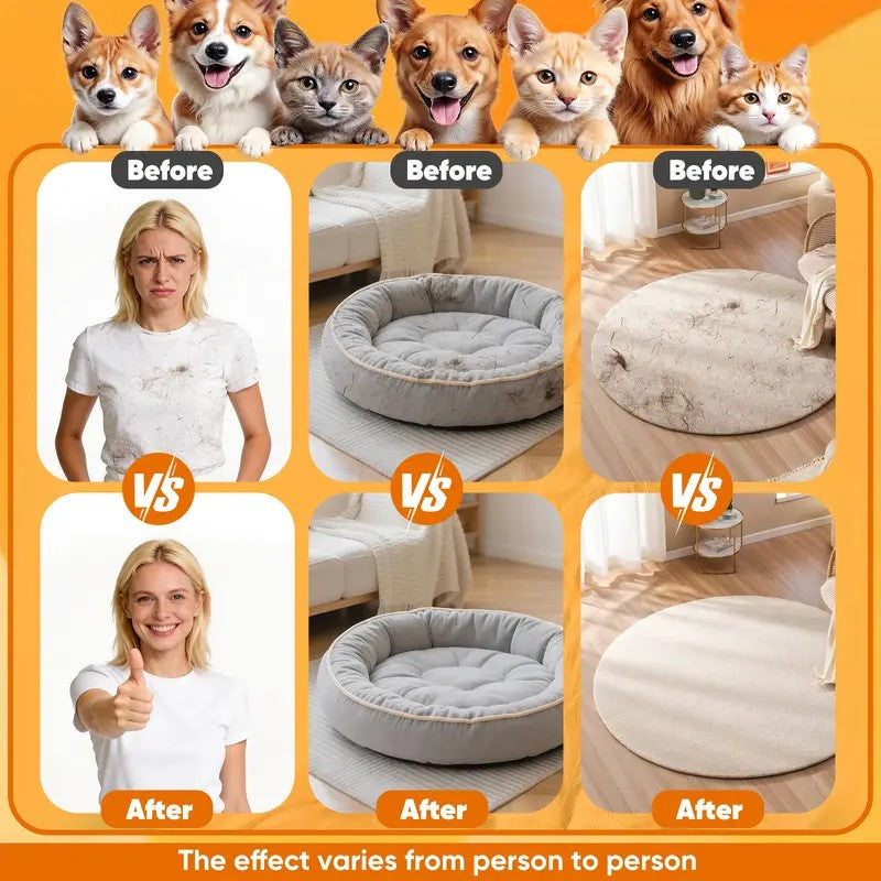 pet hair remover glove, reusable grooming mitt for cats and dogs - view 5
