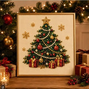 Kit de arte DIY de pintura de diamante perla navideña