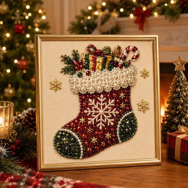 Christmas Pearl Diamond Painting DIY Art Kit