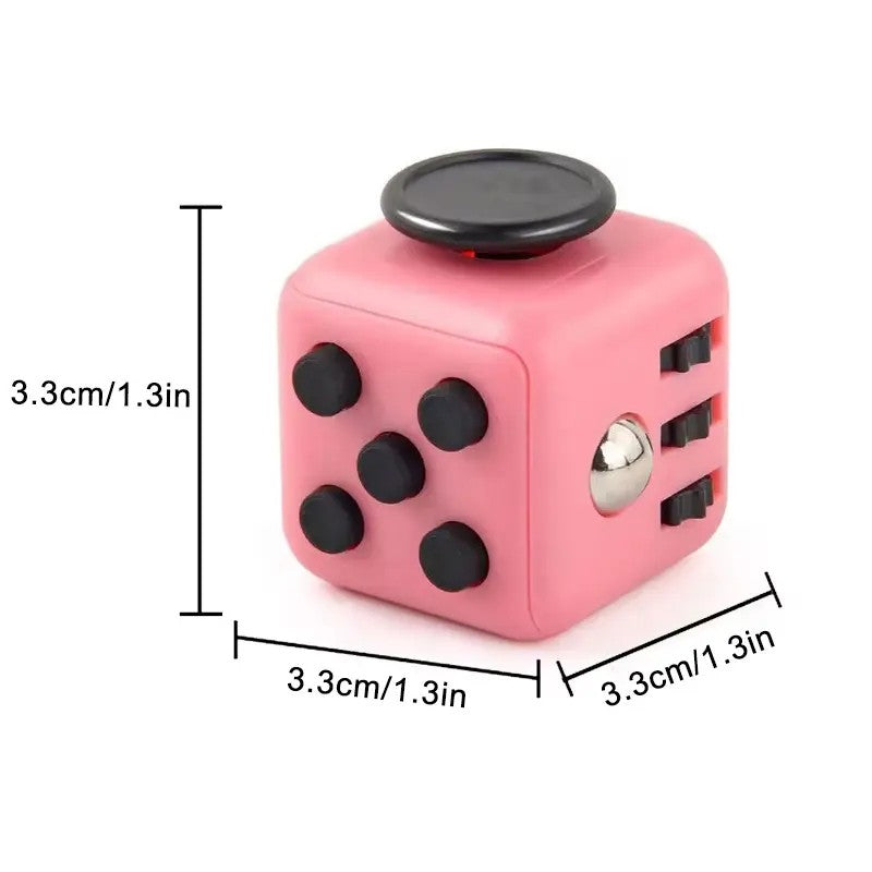 colorful 6 sided fidget cube stress relief toy