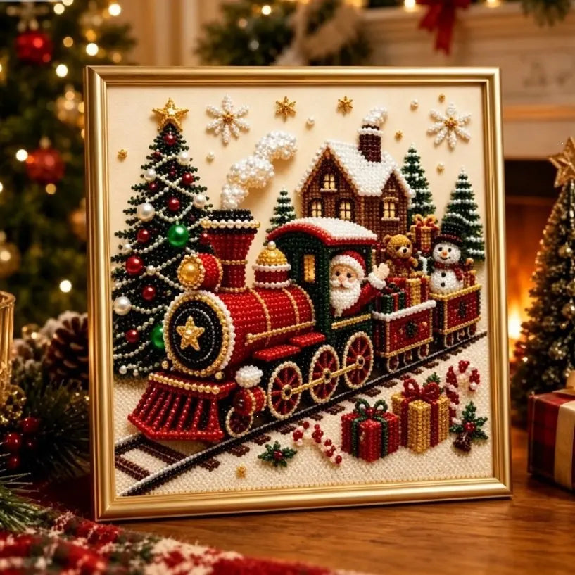Christmas Pearl Diamond Painting DIY Art Kit