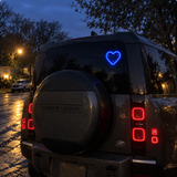 2-Pack Solar Heart Window Lights