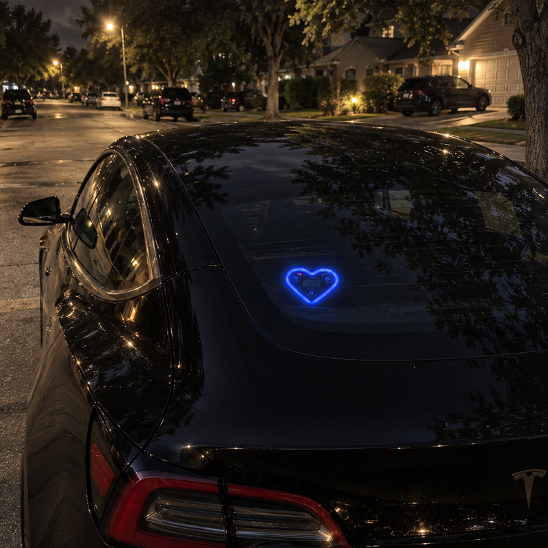 2-Pack Solar Heart Window Lights