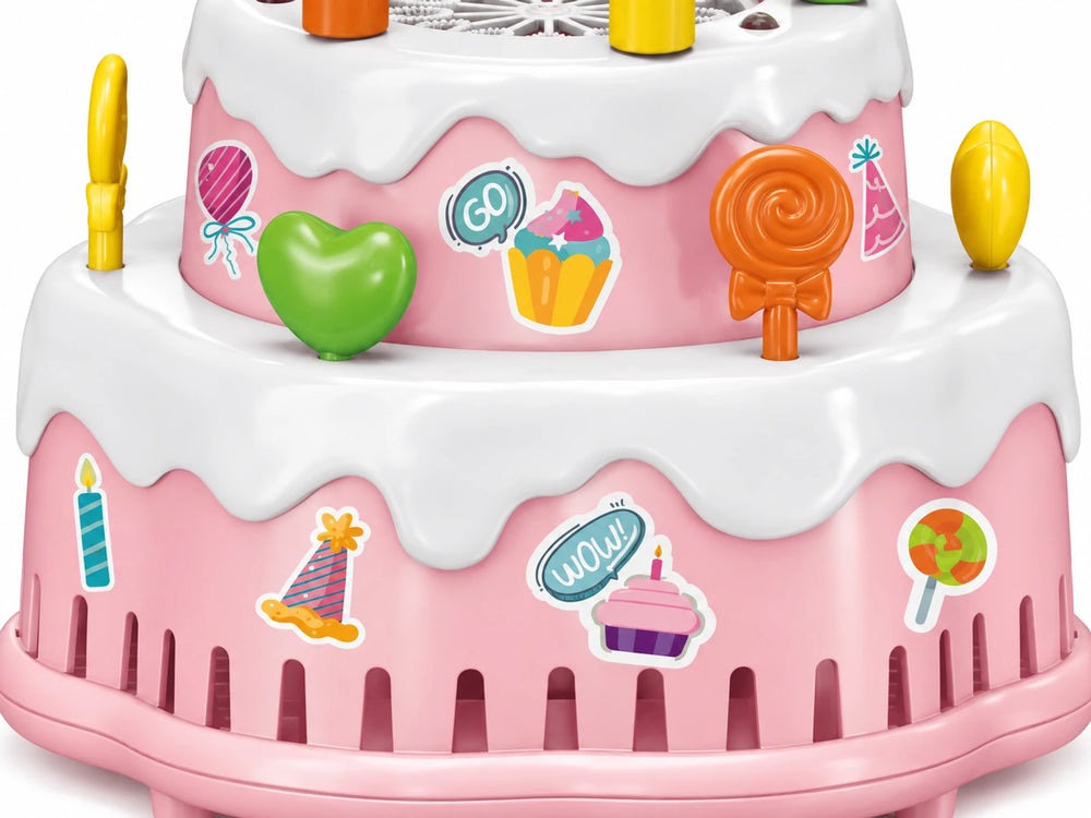 Candy-Shaped Details and Colorful Party Stickers