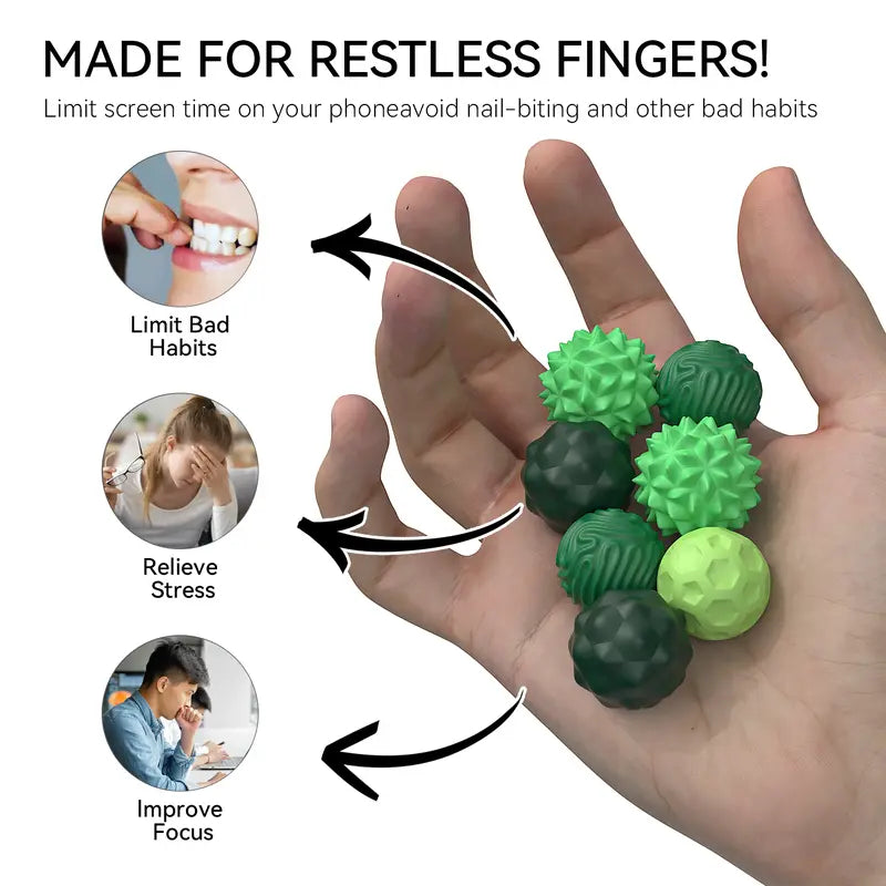 Magnetic Fidget Balls — 8-Piece Set