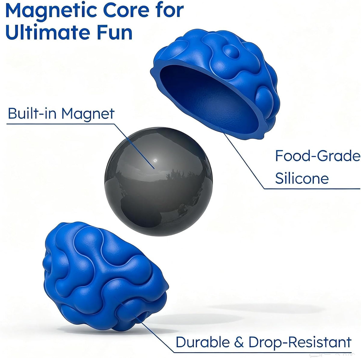 Magnetic Fidget Balls — 8-Piece Set