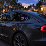2-Pack Solar Heart Window Lights