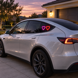 2-Pack Solar Heart Window Lights